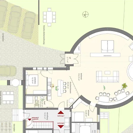 Dreamcation - Wohnen In Kirche, 3d-tour, Terrasse, Bbq, Kueche, Kamin, 180qm Apartment *